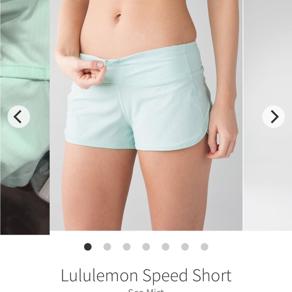 lululemon athletica Pants - Lululemon Speed Short in Sea Mist